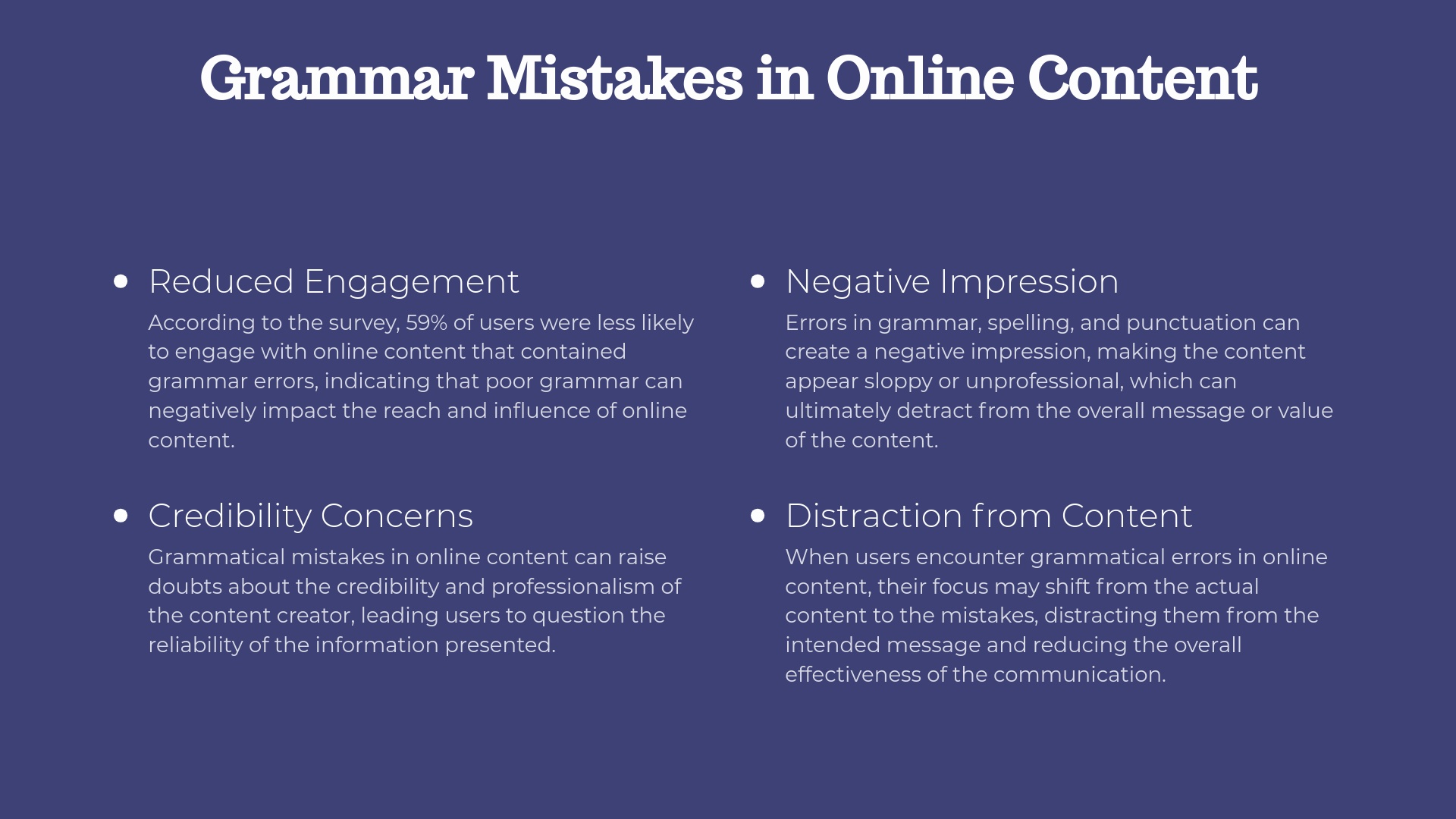 Best Grammar Checker - Statistics on grammar mistakes